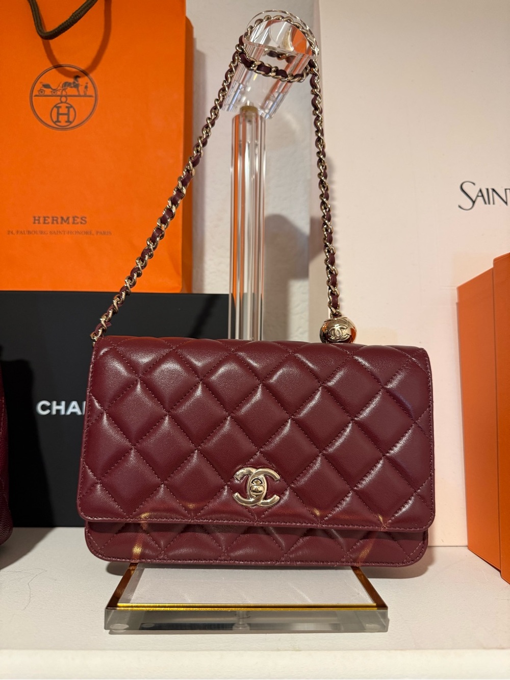 BRAND NEW June 15, 2026 purchased Chanel Pearl-Crush WOC
